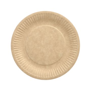Krožniki, papir "pure" okroglo Ø 19 cm rjava