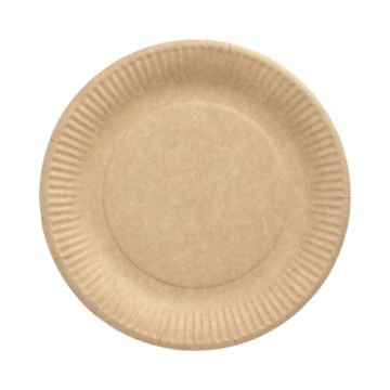 Krožniki, papir "pure" okroglo Ø 23 cm rjava