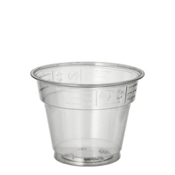 Lončki "Hurricane", PET 0,28 l Ø 9,5 cm · 7,3 cm kristalno jasno