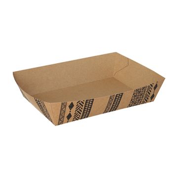 Podstavki za prigrizke, karton 4 cm x 11 cm x 16 cm rjava "Maori" extra velike