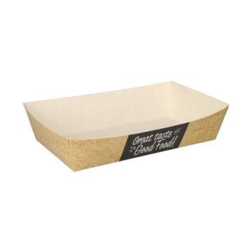 Podstavki za pomfrit, karton "pure" 3,8 cm x 8,5 cm x 15,5 cm "Good Food" extra velike