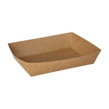 Podstavki za prigrizke, karton "pure" 4 cm x 11 cm x 16 cm rjava