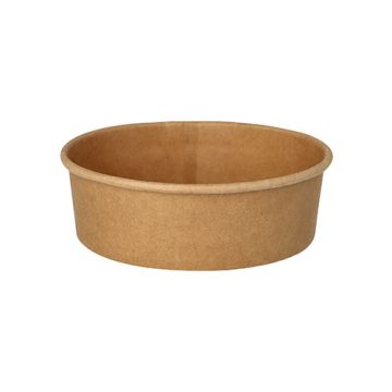 Sklede za solato, karton okroglo 500 ml Ø 15 cm · 4,6 cm rjava