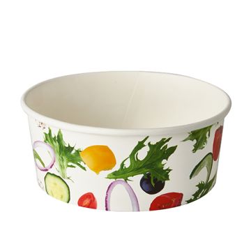 Sklede za solato, karton "To Go" 750 ml Ø 15 cm · 6 cm "Salad"