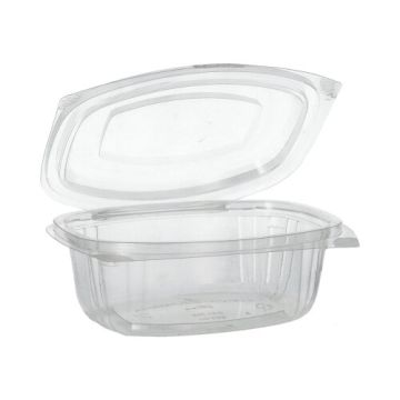 Delikatesne in solatne sklede s pokrovom, PLA "pure" 500 ml 6,4 cm x 16,1 cm x 13,2 cm