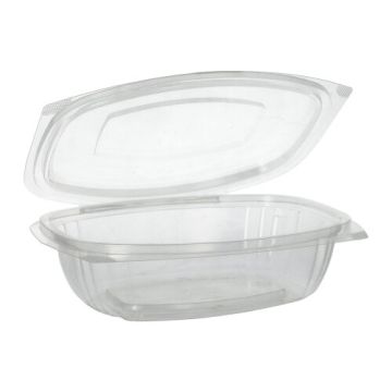 Delikatesne in solatne sklede s pokrovom, PLA "pure" 750 ml 6,6 cm x 20,5 cm x 16,8 cm
