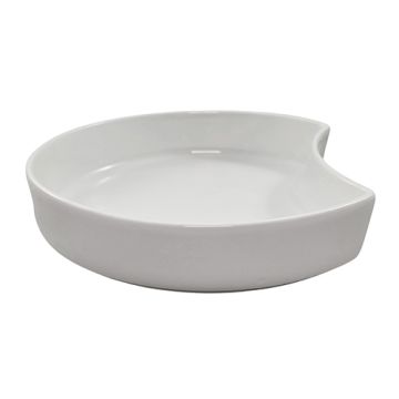 Schale Porcelan polmesec 450 ml Ø 18 cm · 3,5 cm bela "Ano"