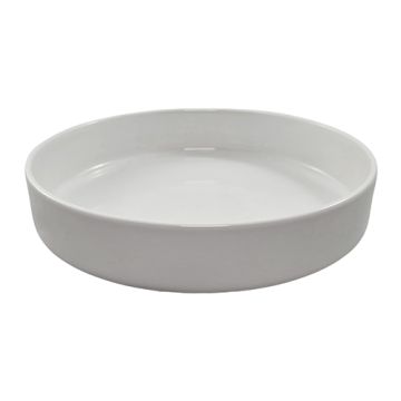 Schale Porcelan okroglo 550 ml Ø 18 cm · 3,5 cm bela "Ano"