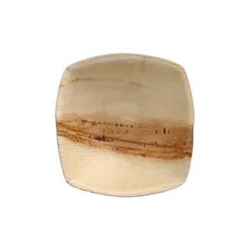 Skodelice palmov list "pure" 200 ml 4 cm x 14 cm x 14 cm narava "QUADRATO"