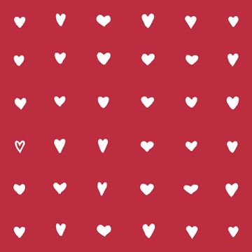 Serviete, 3-slojne zložene 1/4 33 cm x 33 cm "Hearts"