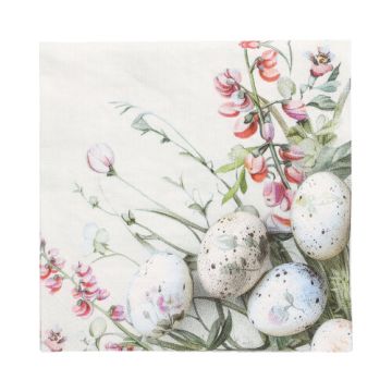 Serviete, 3-slojne zložene 1/4 33 cm x 33 cm "Pastell Eggs"