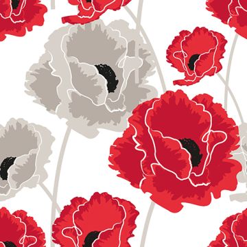 Serviete, 3-slojne zložene 1/4 40 cm x 40 cm "Poppy"