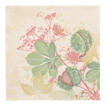 Serviete "ROYAL Collection" zložene 1/4 40 cm x 40 cm "Autumn Leaves"
