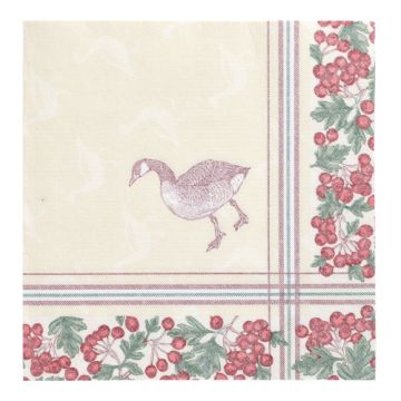 Serviete "ROYAL Collection" zložene 1/4 40 cm x 40 cm "Goose"