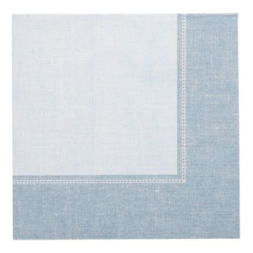 Serviete "ROYAL Collection" zložene 1/4 40 cm x 40 cm arktično modra "Linum"