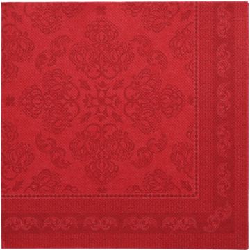 Serviete "ROYAL Collection" zložene 1/4 40 cm x 40 cm bordeaux "New Elegance"