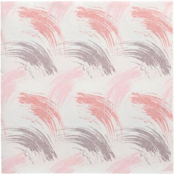 Serviete "ROYAL Collection" zložene 1/4 40 cm x 40 cm bordeaux "Brushstroke"