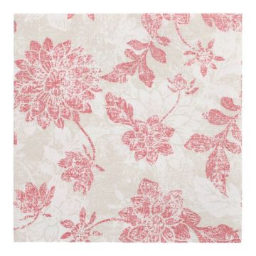 Serviete "ROYAL Collection" zložene 1/4 40 cm x 40 cm bordeaux "Flowers"