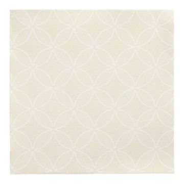 Serviete "ROYAL Collection" zložene 1/4 40 cm x 40 cm šampanjec "Circle Flowers"