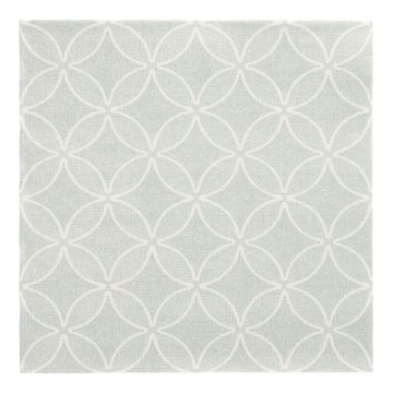 Serviete "ROYAL Collection" zložene 1/4 40 cm x 40 cm žad zelena "Circle Flowers"