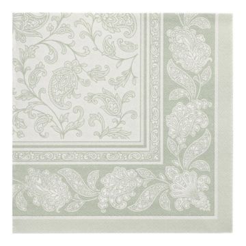 Serviete "ROYAL Collection" zložene 1/4 40 cm x 40 cm žad zelena "Ornaments"