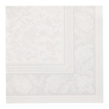 Serviete "ROYAL Collection" zložene 1/4 40 cm x 40 cm bela "Ornaments"