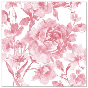 Serviete "ROYAL Collection" zložene 1/4 40 cm x 40 cm bordeaux "Rose"