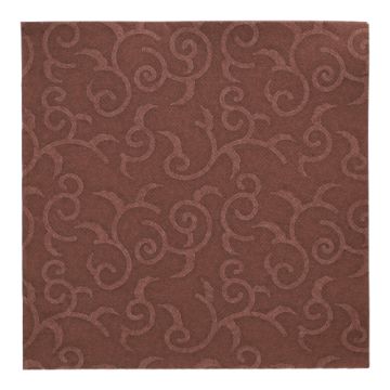 Serviete "ROYAL Collection" zložene 1/4 40 cm x 40 cm rjava "Casali"