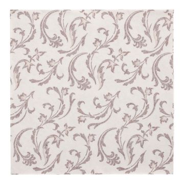 Serviete "ROYAL Collection" zložene 1/4 40 cm x 40 cm rjava "Damascato"
