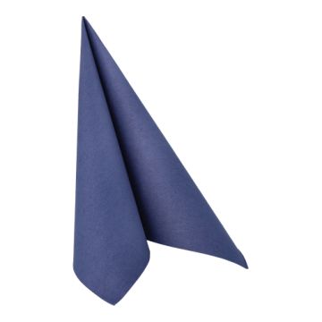 Serviete "ROYAL Collection" zložene 1/4 40 cm x 40 cm temno modra