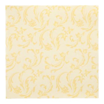 Serviete "ROYAL Collection" zložene 1/4 40 cm x 40 cm rumena "Damascato"