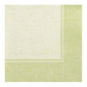 Serviete "ROYAL Collection" zložene 1/4 40 cm x 40 cm svetlo zelena "Linum"