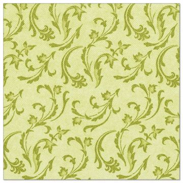Serviete "ROYAL Collection" zložene 1/4 40 cm x 40 cm olivno zelena "Damascato"