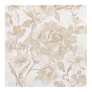 Serviete "ROYAL Collection" zložene 1/4 40 cm x 40 cm pesek "Rose"