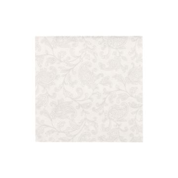 Serviete "ROYAL Collection" zložene 1/4 25 cm x 25 cm bela "Ornaments"