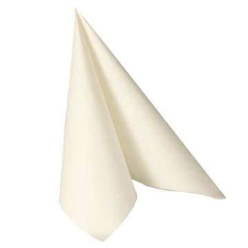 Serviete "ROYAL Collection" zložene 1/4 48 cm x 48 cm bela