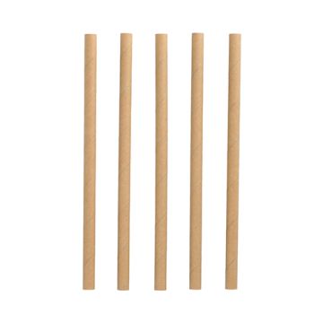 Shake slamice Papir Ø 10 mm · 21 cm rjava