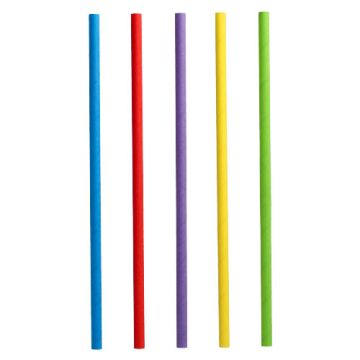 Shake slamice, papir Ø 8 mm · 25 cm sortirane barve