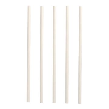 Shake slamice, papir "pure" Ø 8 mm · 25 cm bela
