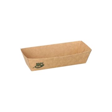 Podstavki za prigrizke, karton "pure" 3 cm x 3,3 cm x 10,5 cm rjava "100% Fair"
