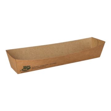 Podstavki za prigrizke, karton "pure" 3,5 cm x 3,3 cm x 18,5 cm rjava "100% Fair"