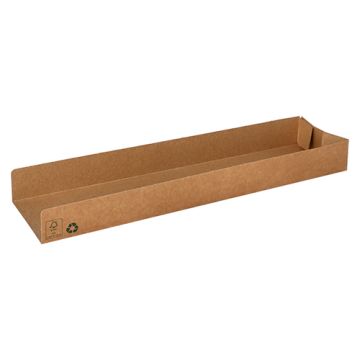 Podstavki za prigrizke, karton "pure" 3 cm x 7,5 cm x 28,5 cm rjava "100% Fair"