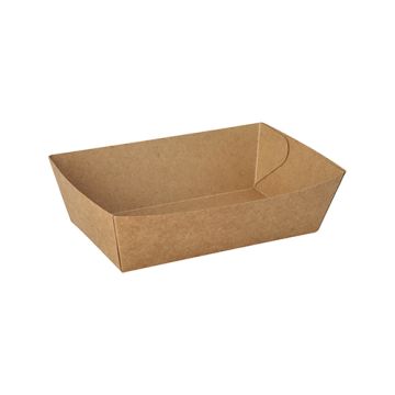 Podstavki za prigrizke, karton "pure" 4,3 cm x 13 cm x 7,8 cm rjava