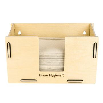 "Green Hygiene" Dispenser za papirne brisače "KÜCHENSTUBE" 16,5 cm x 28,5 cm x 15 cm narava
