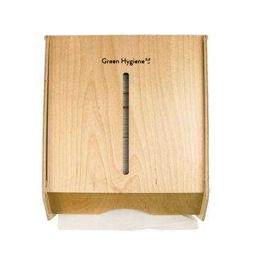 "Green Hygiene" Dispenser za papirne brisače "WOLKENKRATZER" 31,5 cm x 28,5 cm x 15 cm narava