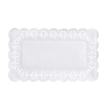 Podstavki za pecivo kvadratna 30 cm x 18 cm bela