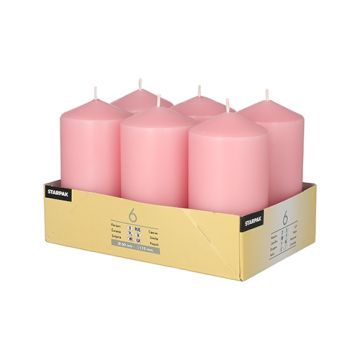 Sveče steber Ø 60 mm · 115 mm temno roza