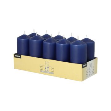 Sveče steber Ø 40 mm · 90 mm temno modra
