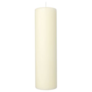 Sveča steber Ø 80 mm · 290 mm ivory "Ivory" z ravno glavo