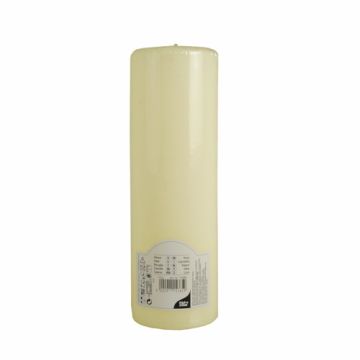 Sveča steber Ø 80 mm · 250 mm ivory "Ivory" z ravno glavo